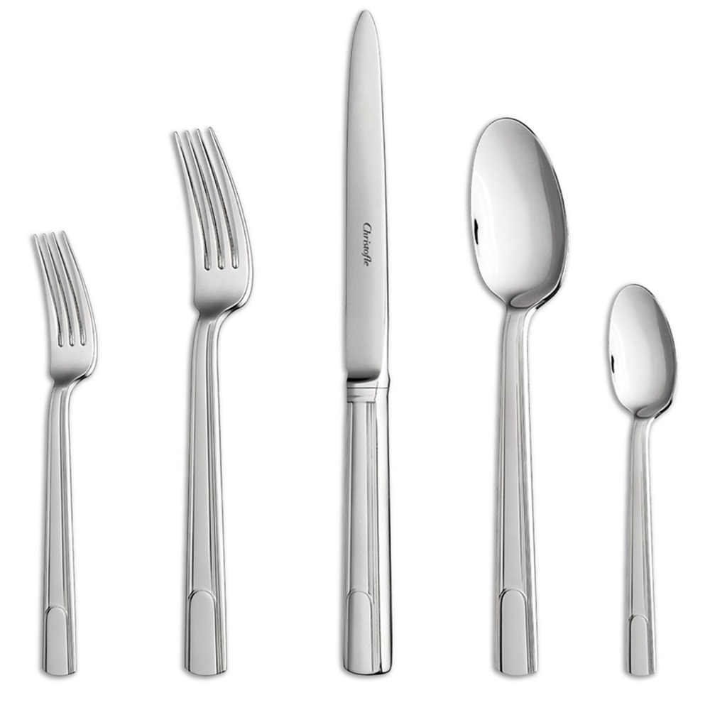 Christofle Hudson Stainless Steel Set for Elegant Dining